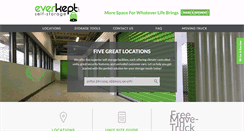 Desktop Screenshot of everkeptstorage.com