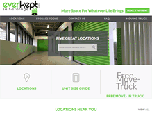 Tablet Screenshot of everkeptstorage.com